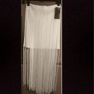 Little White Tassels Skirt